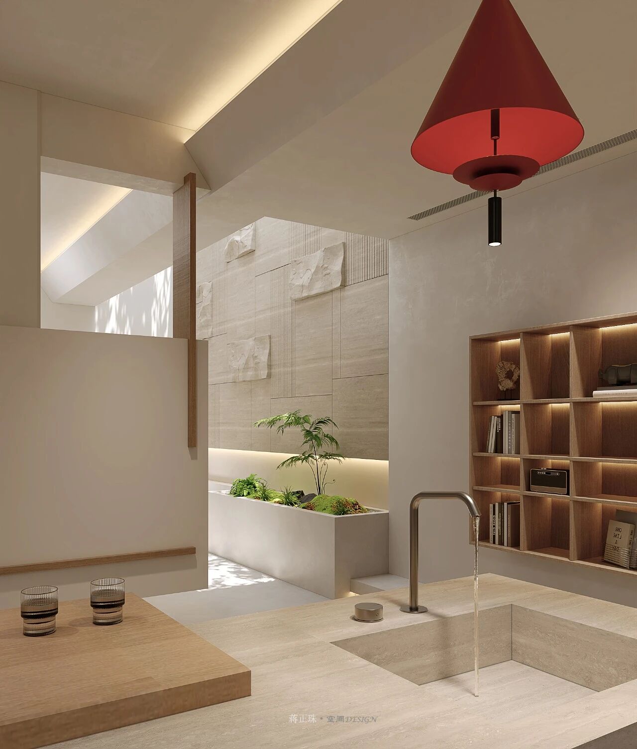 现代原木风世贸铜雀台别墅设计-15