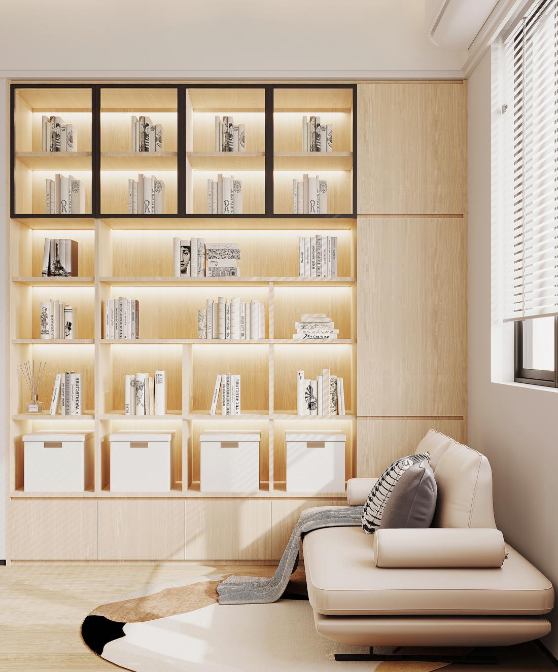 日式原木风温润住宅-34