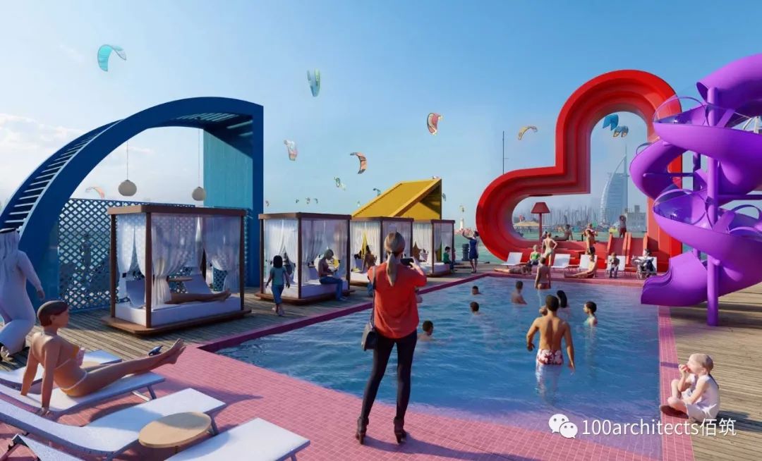 幻飘魔方泳池丨阿联酋阿布扎比丨佰筑建筑设计咨询(上海)有限公司-36