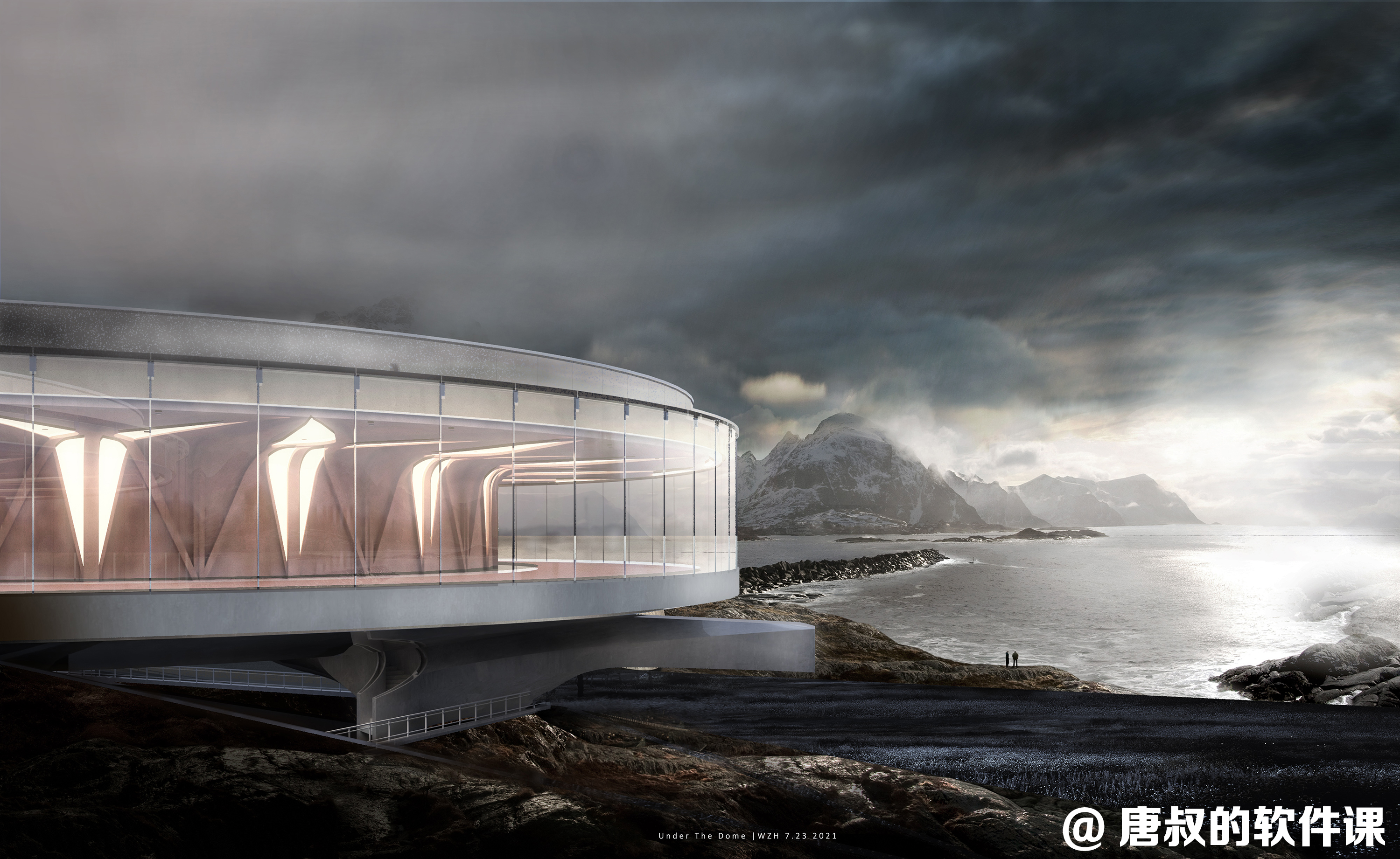 ZhengZhou“城市之冠”—写实渲染效果图-4