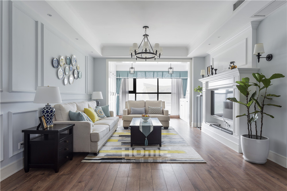 两江国际 126 平美式小清新,Tiffany 蓝打造浪漫梦境-15