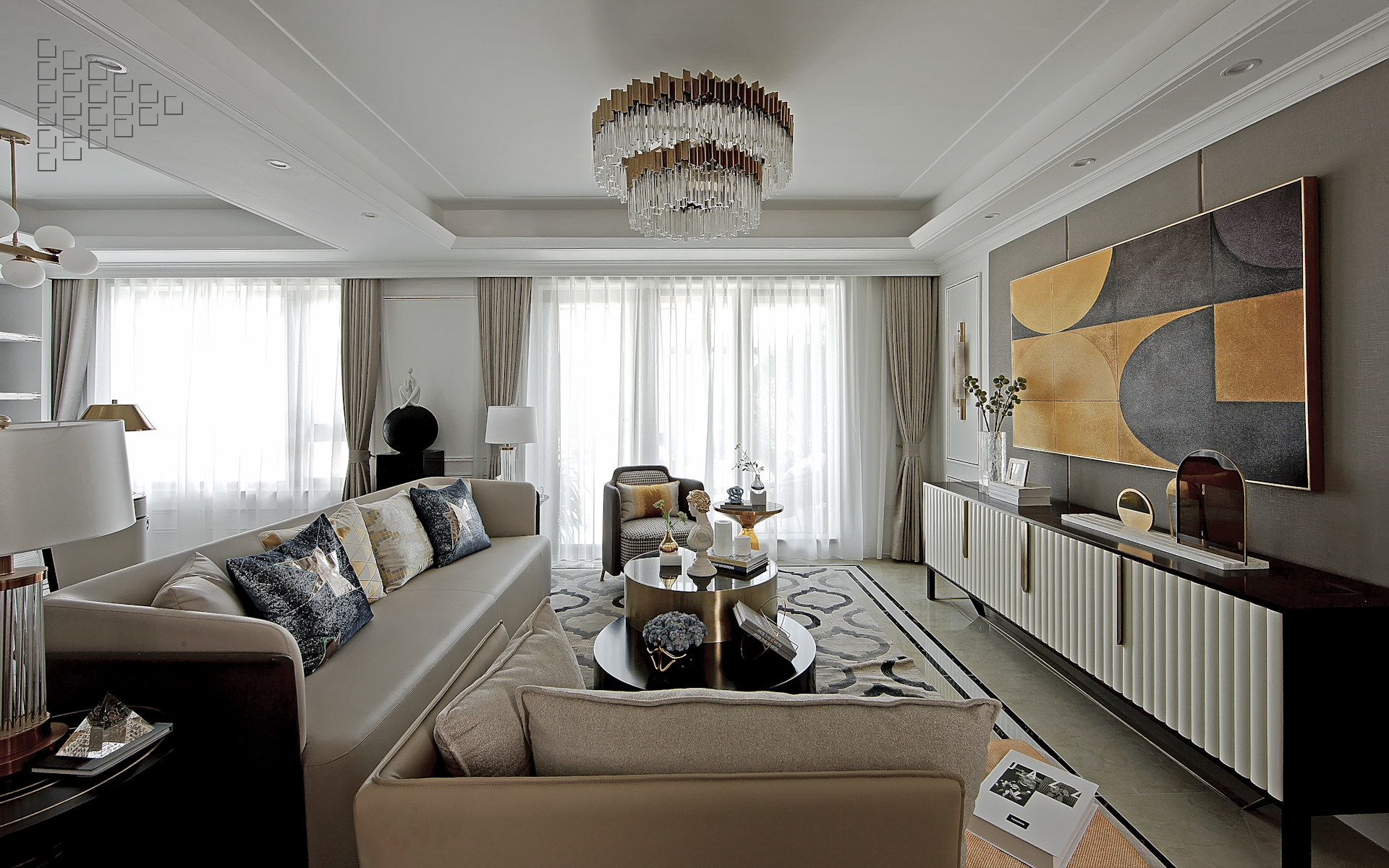 大理轻奢混搭风样板房-12