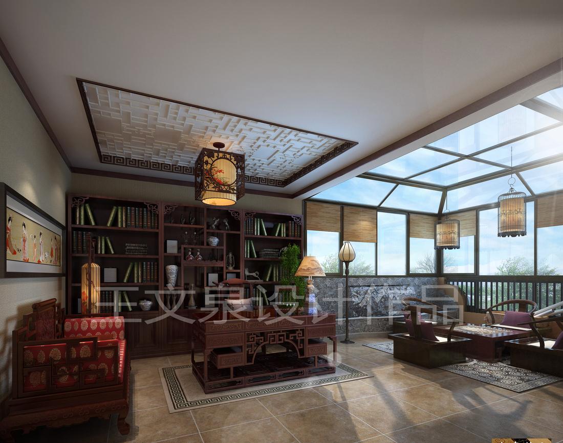 
法式欧式新中式别墅设计作品王文泉16 -4