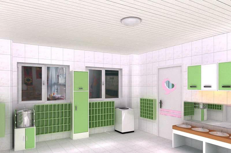 幼儿园盥洗室-0