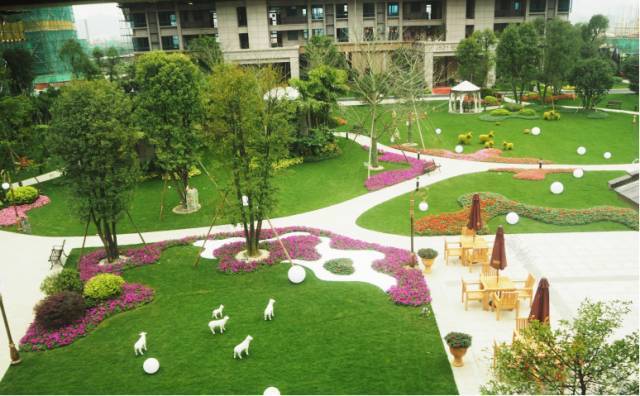 绿化设计中的地被放线手法与植物配置-46