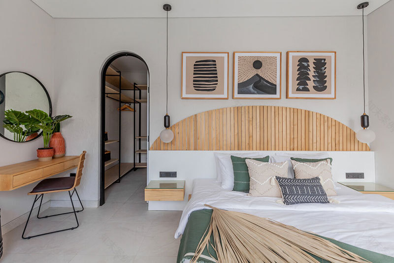 巴厘岛假日别墅 | 弧形与绿植的时尚设计-26