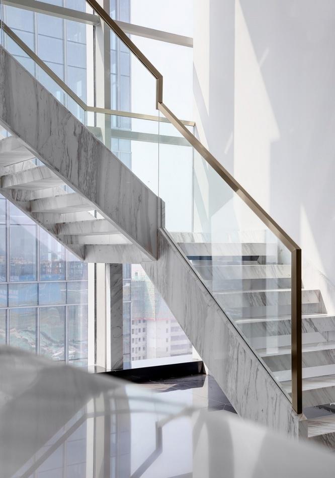 南京欣尚办公室设计 | 新中式奢华与大理石的完美结合-11