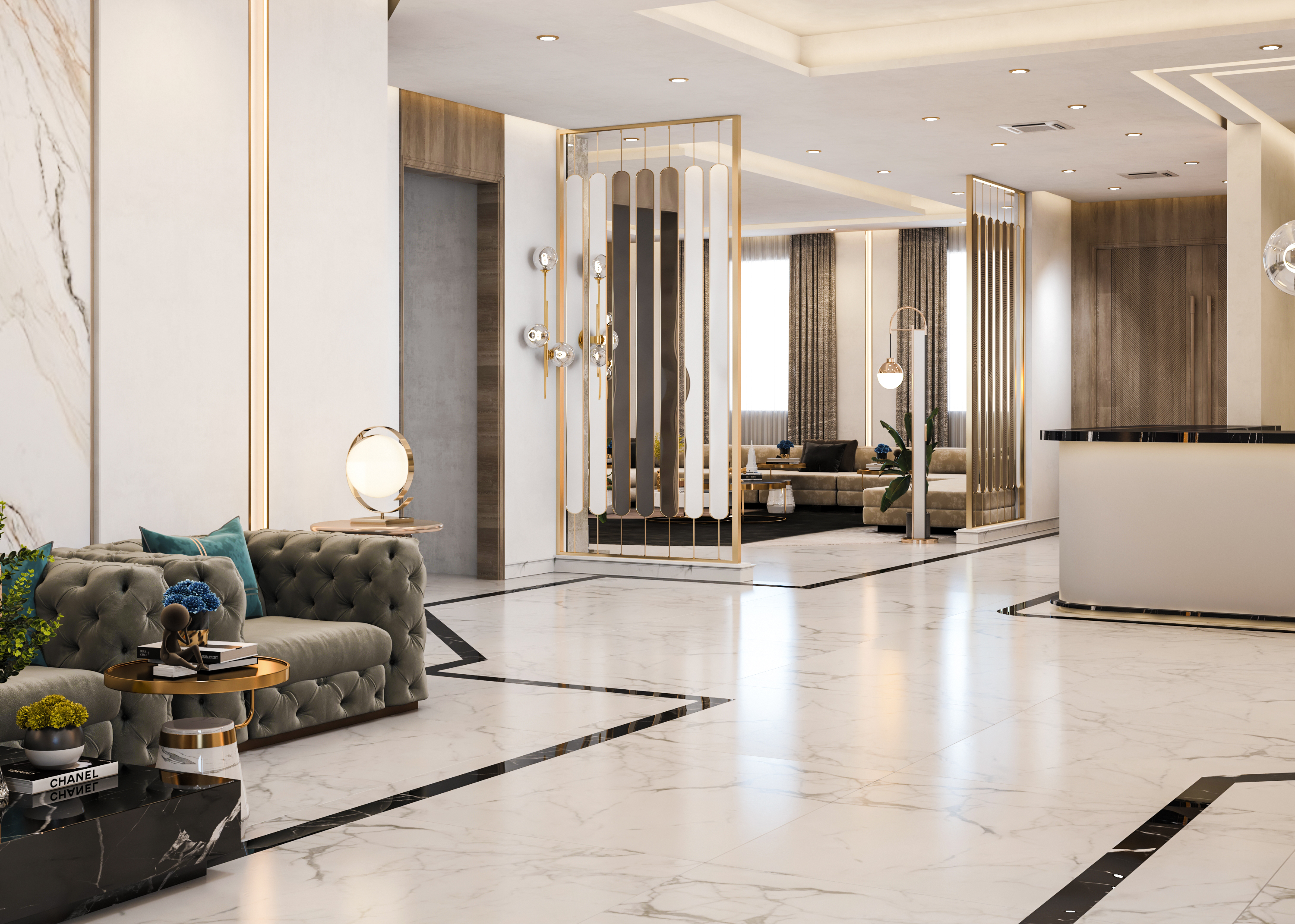 Designing a reception hall in Kuwait-0