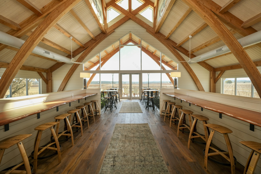 Augusta Vin Winery 酒庄设计丨美国德克萨斯丨Texas Timber Frames-1