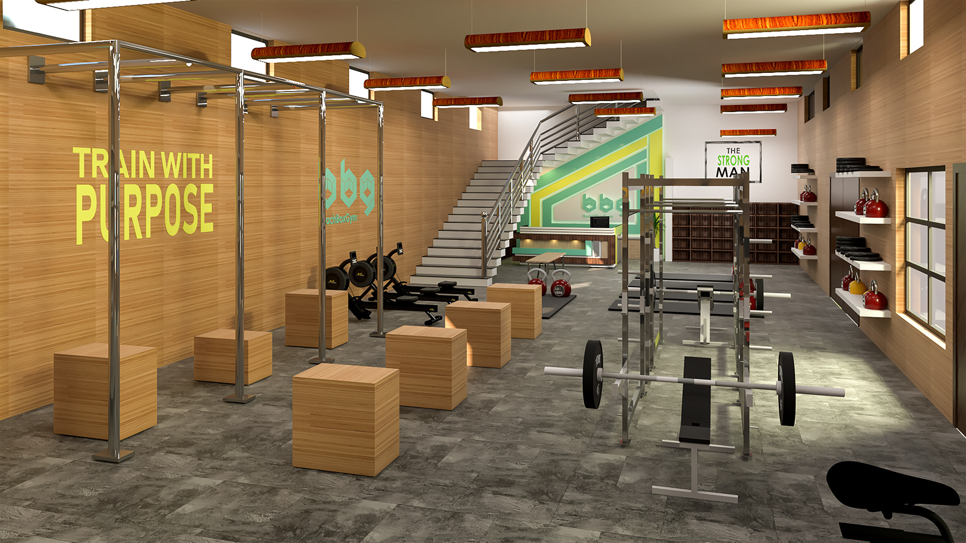 gym interior+outdoor design South Africa-3