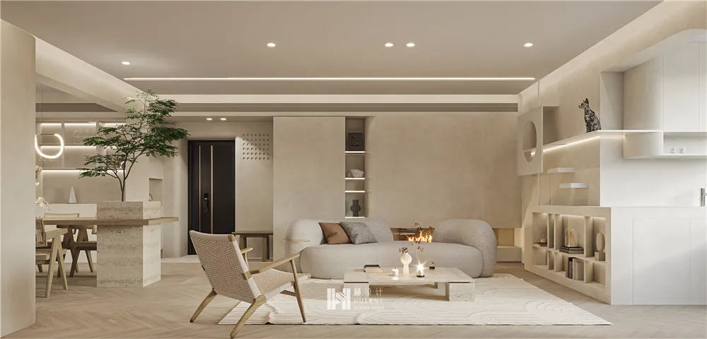 光木为引,探索侘寂风居所的温柔浪漫丨中国上海丨赫设计-52