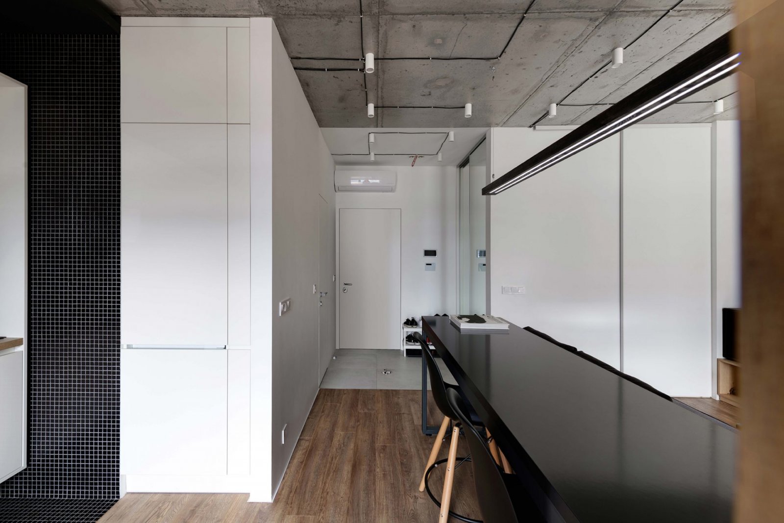 基辅 42㎡现代音乐发烧友公寓设计-3