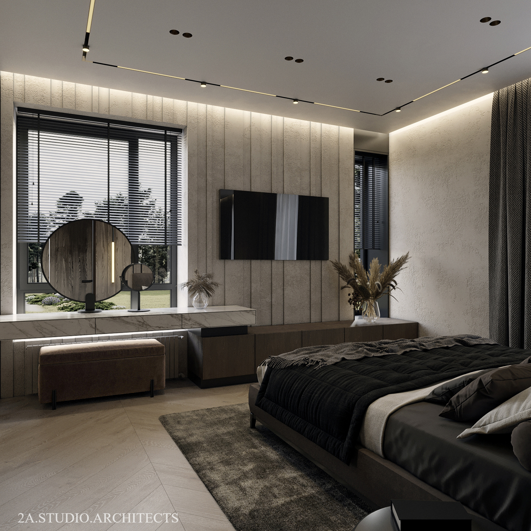 Design of master bedroom in Krushynka-1