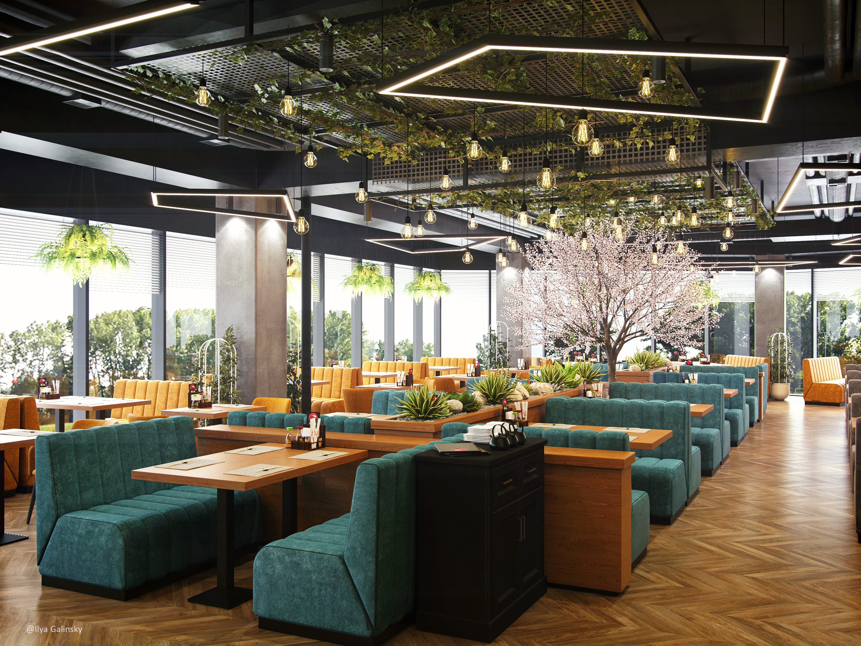 Yakitoria 餐厅室内设计丨俄罗斯丨Architectural Studio of Matrosov-11