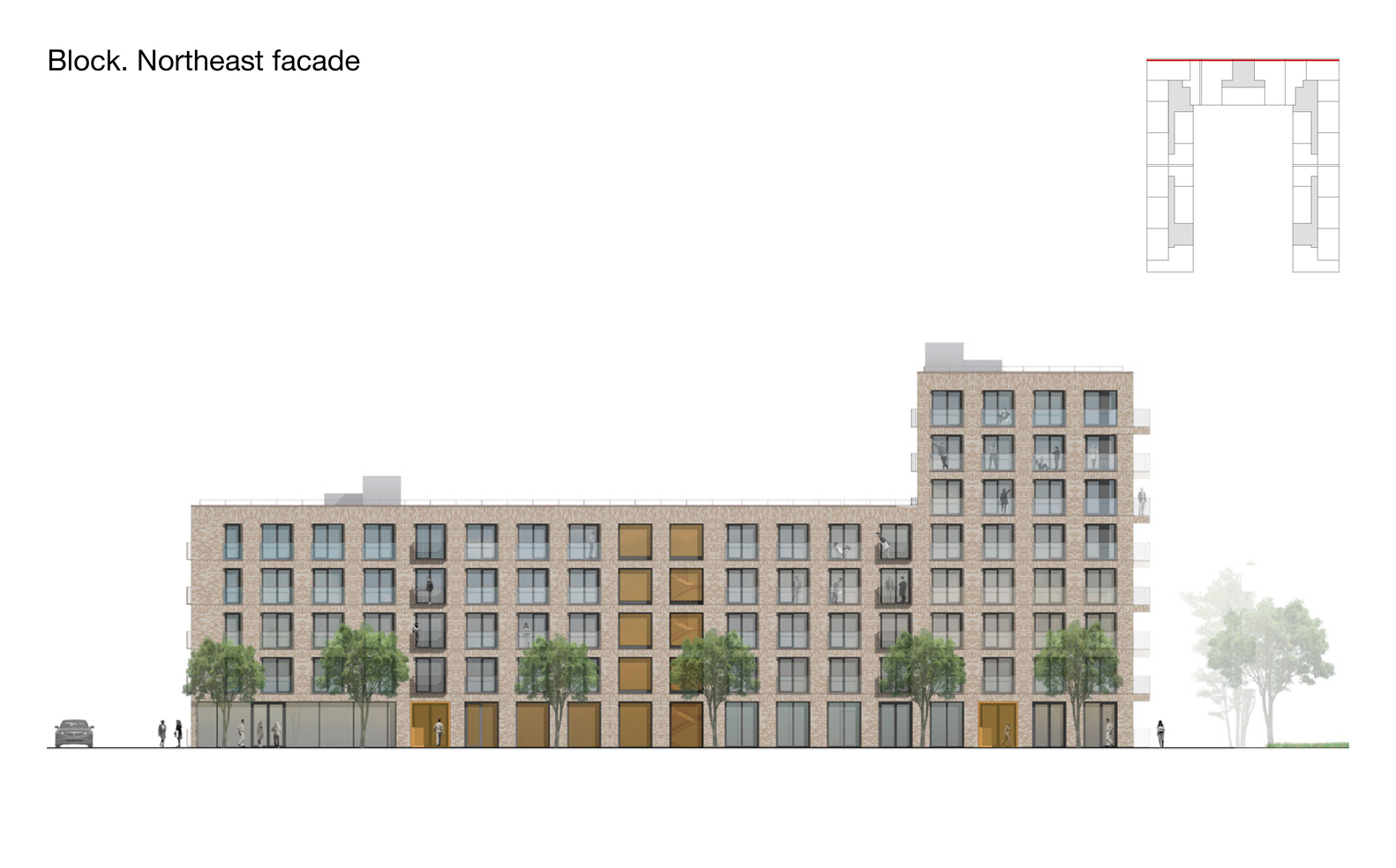 俄罗斯 Novosibirsk 城市塔楼与城市住宅设计丨Brusnika,DROM-65