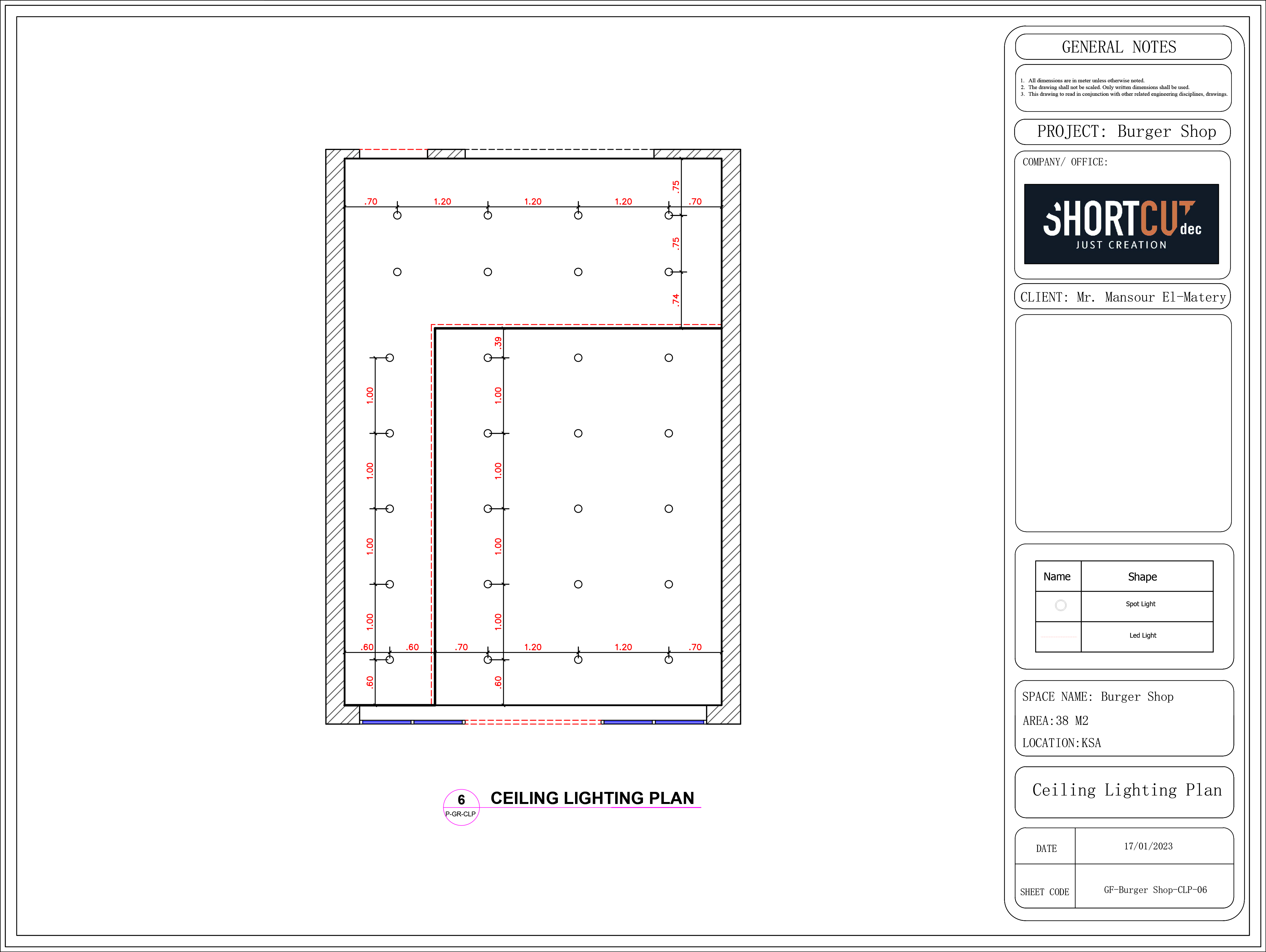 Burger Shop Design | Shop Drawings-1