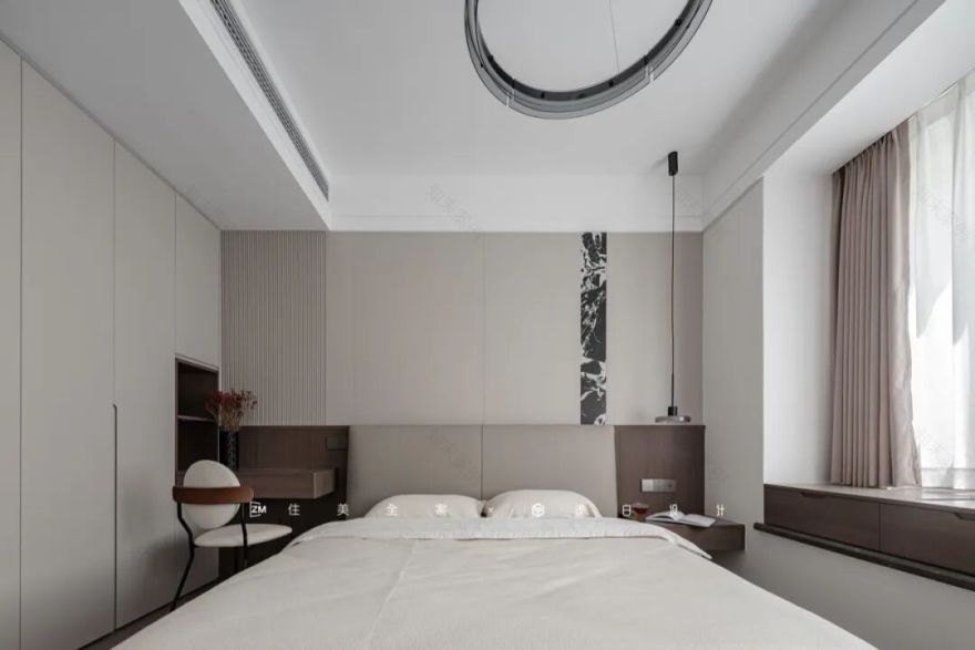 将185㎡精装房雕琢成现代意式质感居所丨住美全案&浅白设计-58