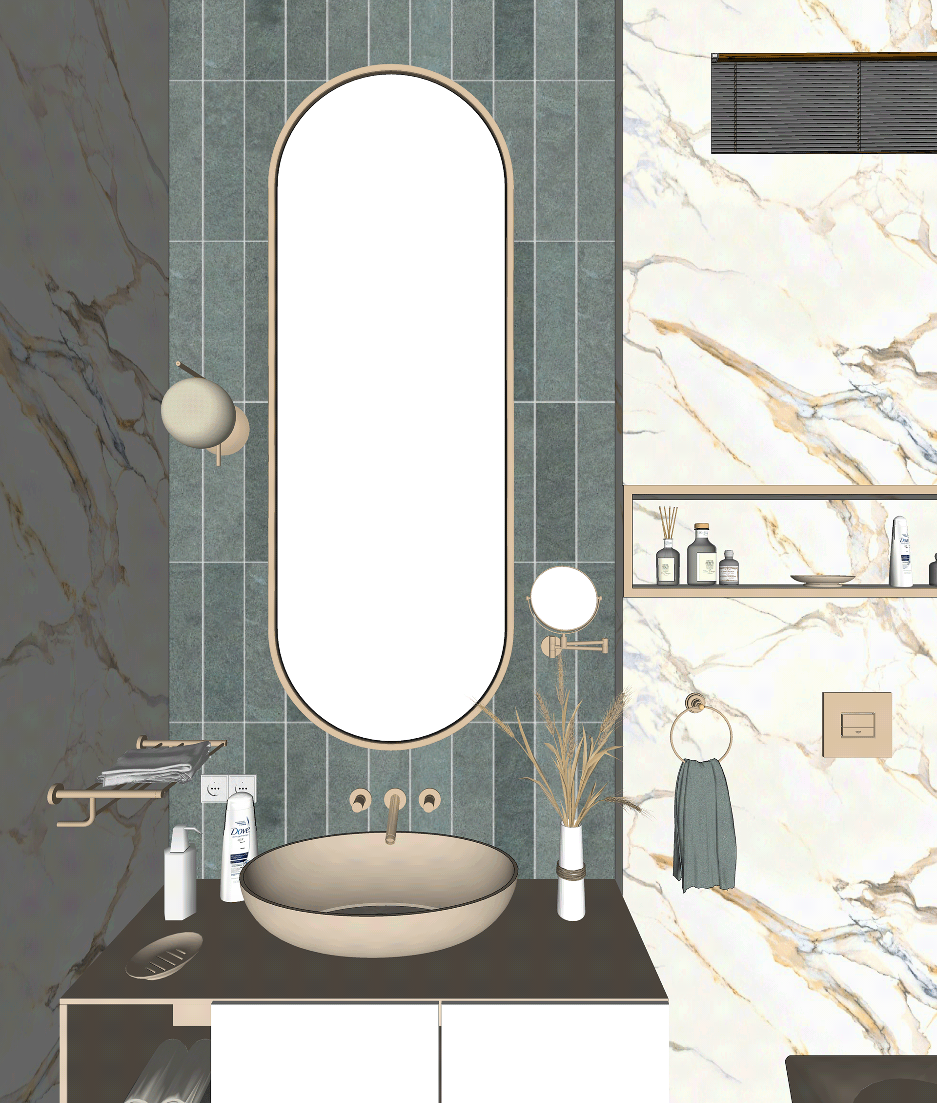 豪华洗手间设计丨tahseen.jamal-7