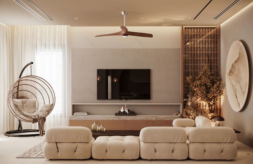 悬浮式电视背景墙设计-20