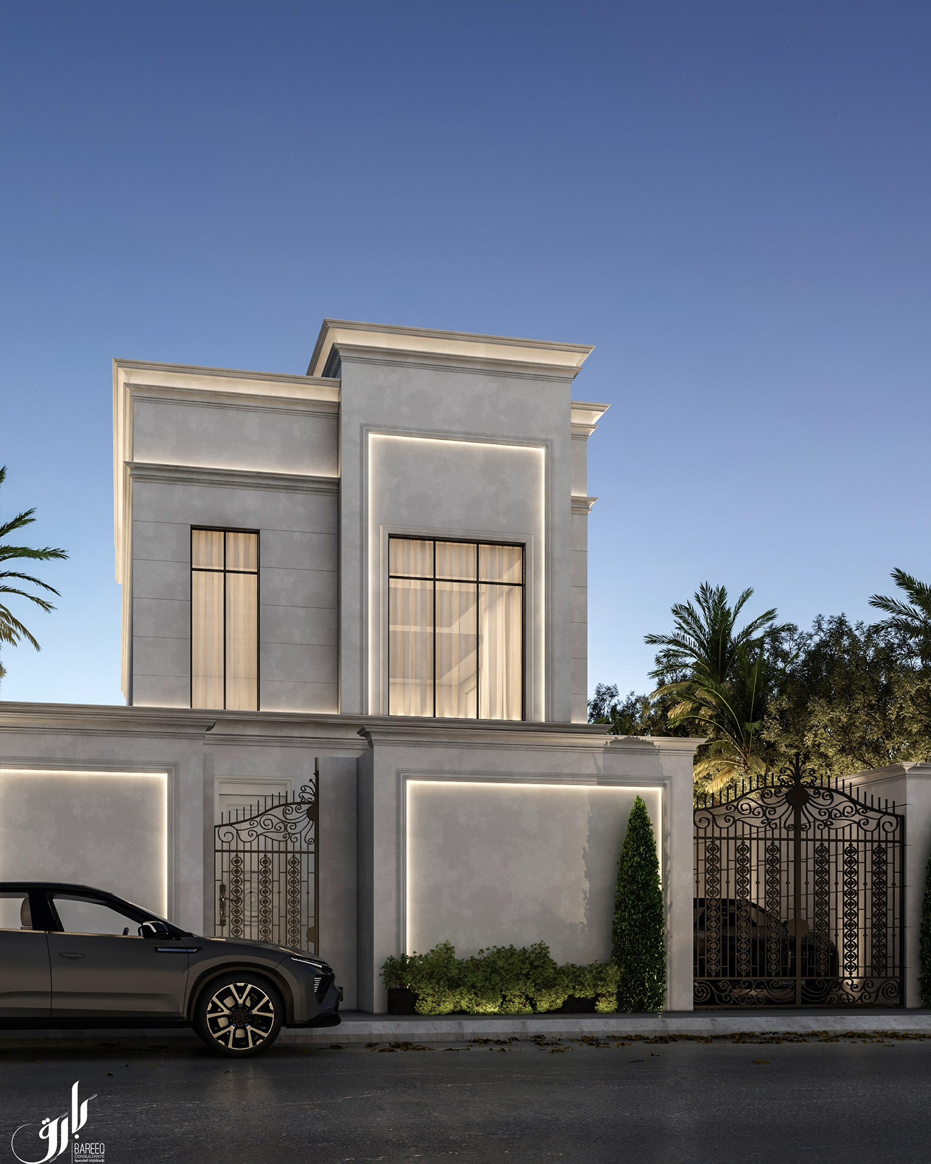 KSA 别墅项目的新外观施工图丨Bariq Consultants-15