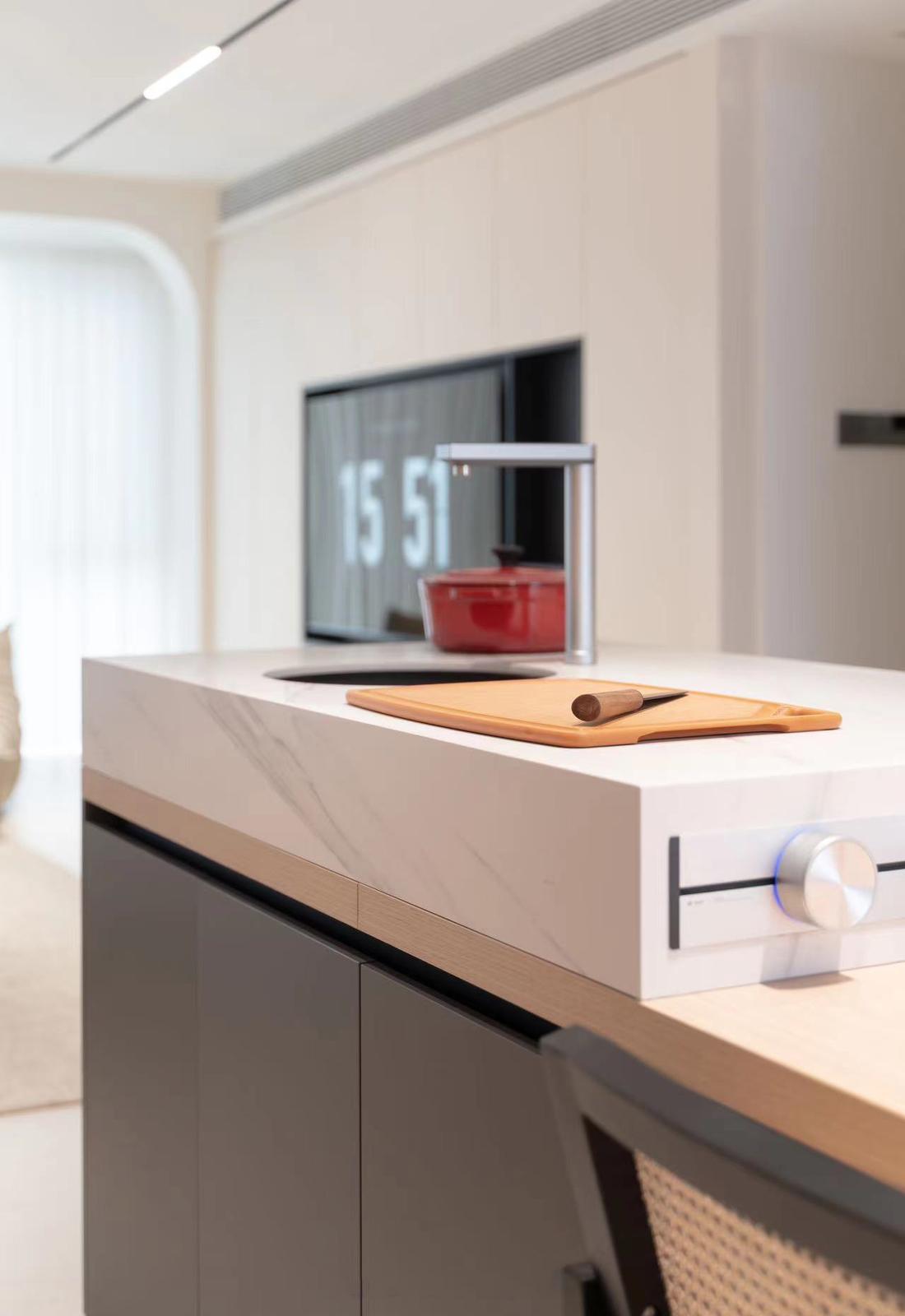 苏州绿地半岛极简奶油风丨中国苏州丨域空间设计-22