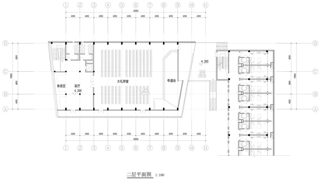 岱山南侧社区卫生服务中心,养老院,社区教堂丨中国南京丨东南大学建筑学院UAG城市建筑设计工作室-112