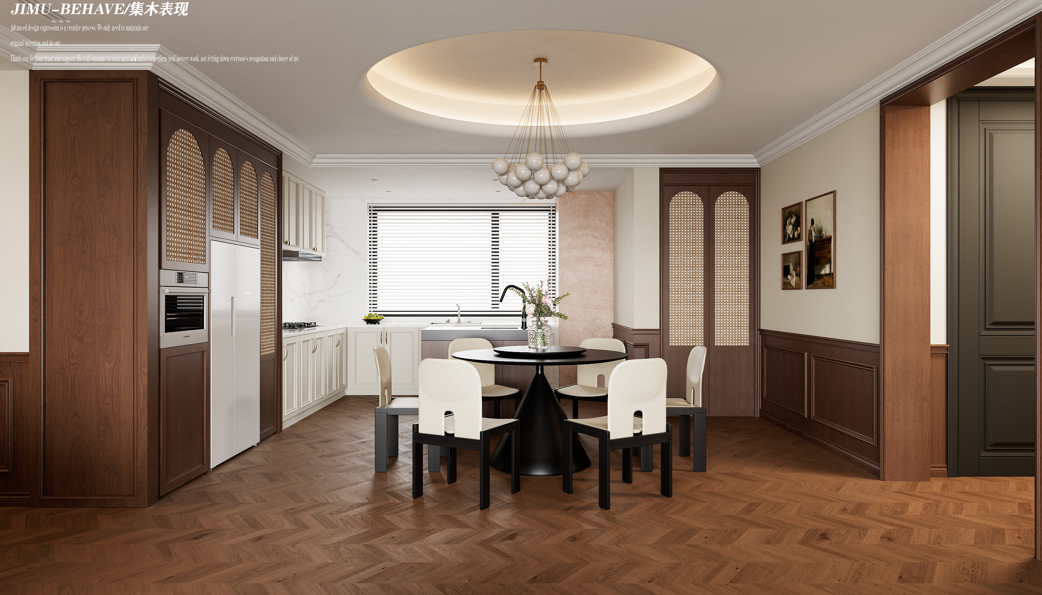 私宅 I 浪漫轻美式JM VISUAL3D Max + CR +PS-1