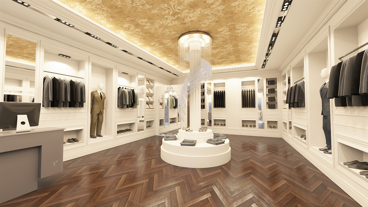 MEN'S CLOTHING STORE (INTERIOR DESIGN)-0