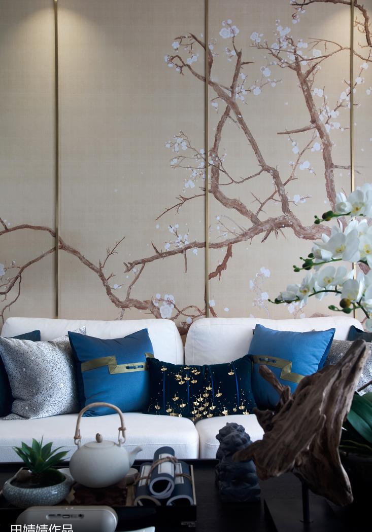 新中式风格家居设计 | 方界设计丨平层丨荏苒岁月,山水相宜-16