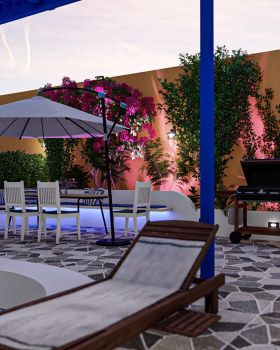 Anastasiya Gushchina丨庭院丨Vacation Villa (Santorini Style)