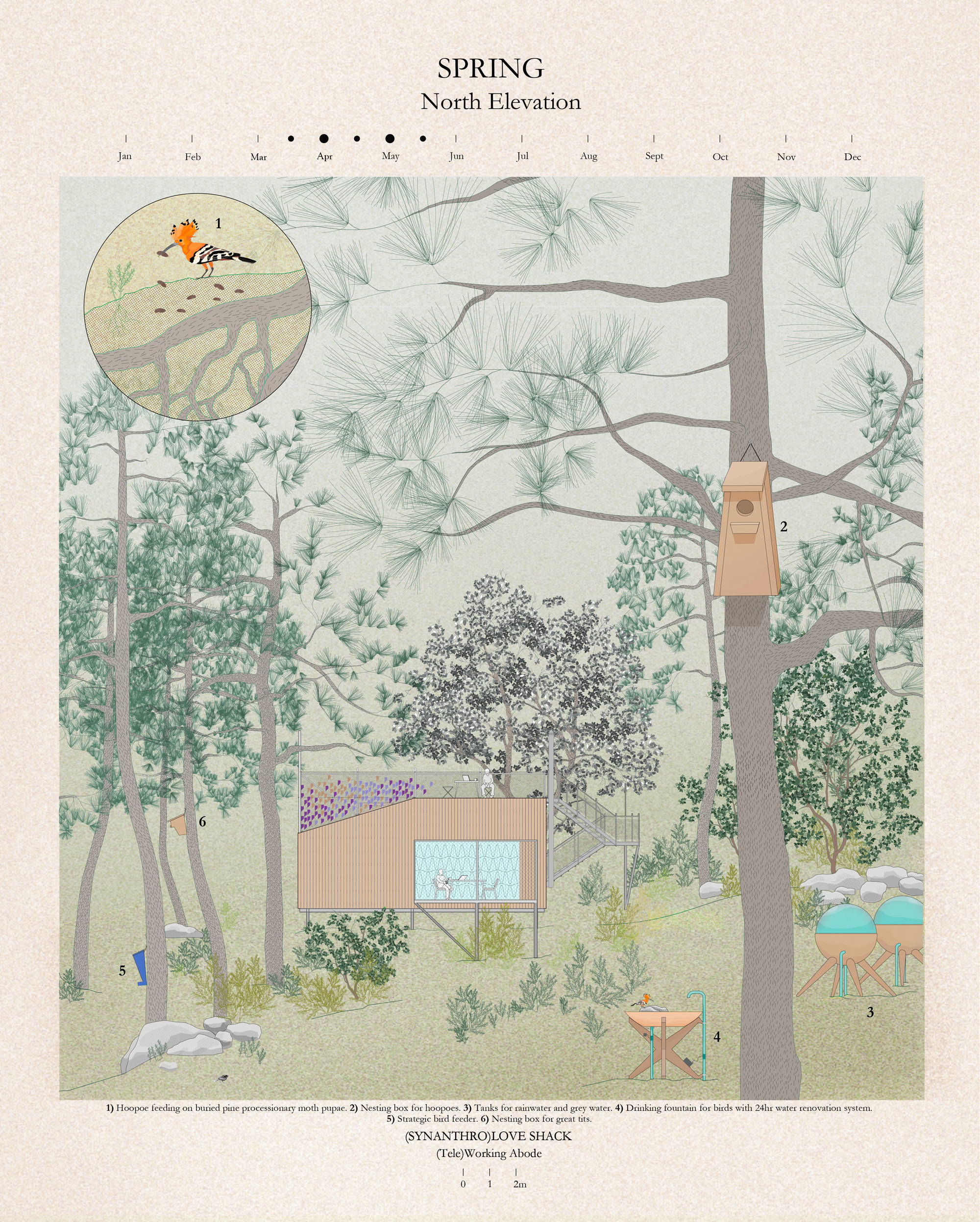 爱的小屋，（远程）工作住所丨西班牙马德里丨Husos Architects-49