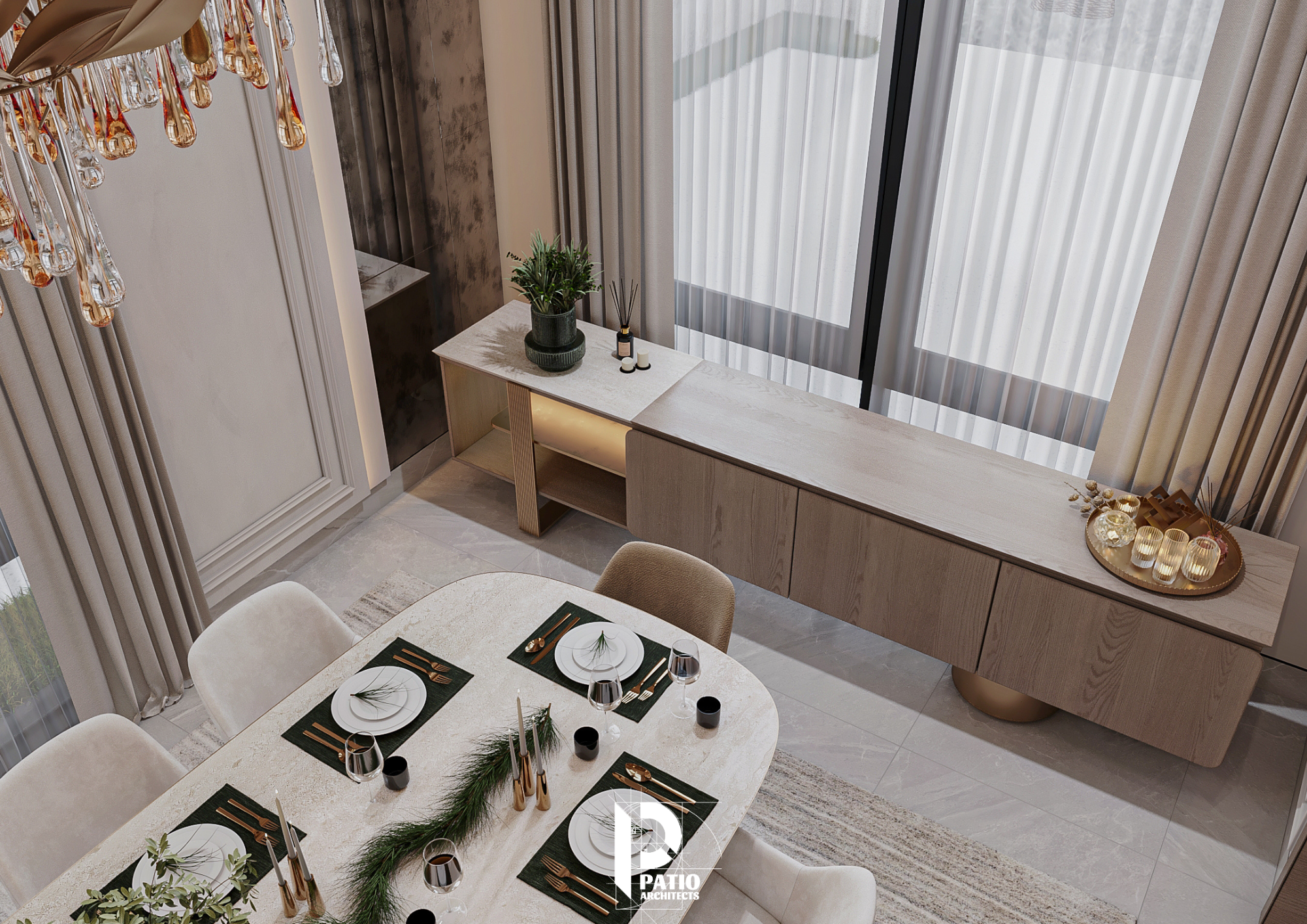 会议室与餐厅室内设计丨沙特阿拉伯利雅得丨Patio Architects L.L.C-19