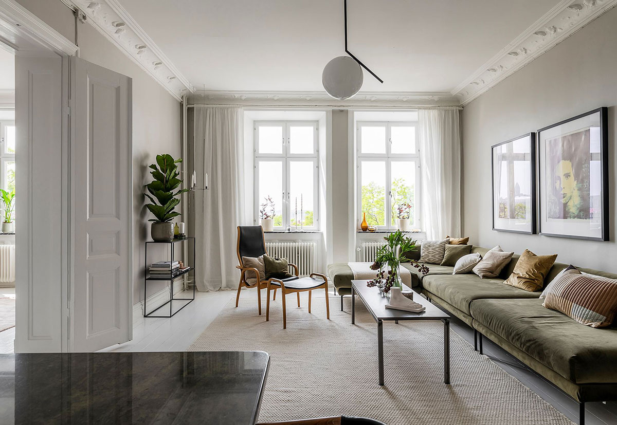 格特堡优雅斯堪的纳维亚公寓-1