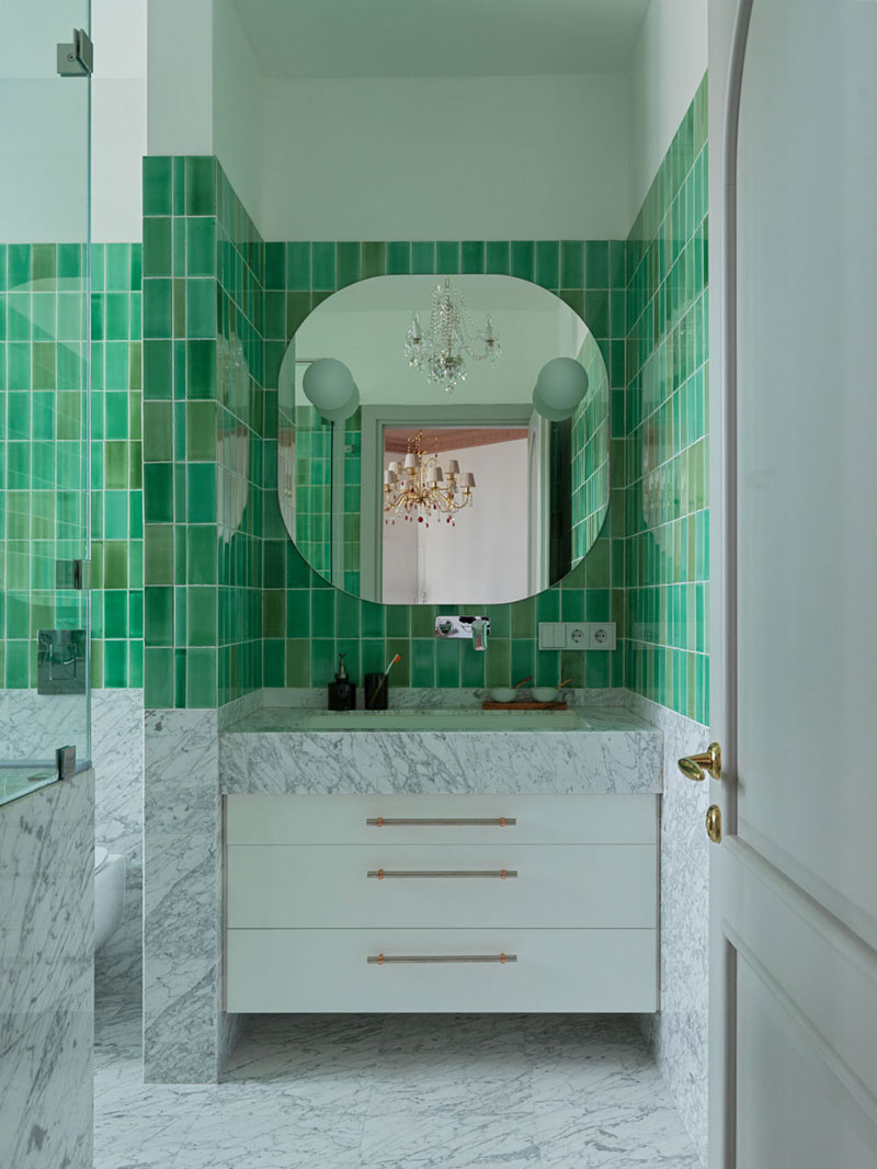 现代风格与古典元素的完美融合 | 明亮公寓设计-19