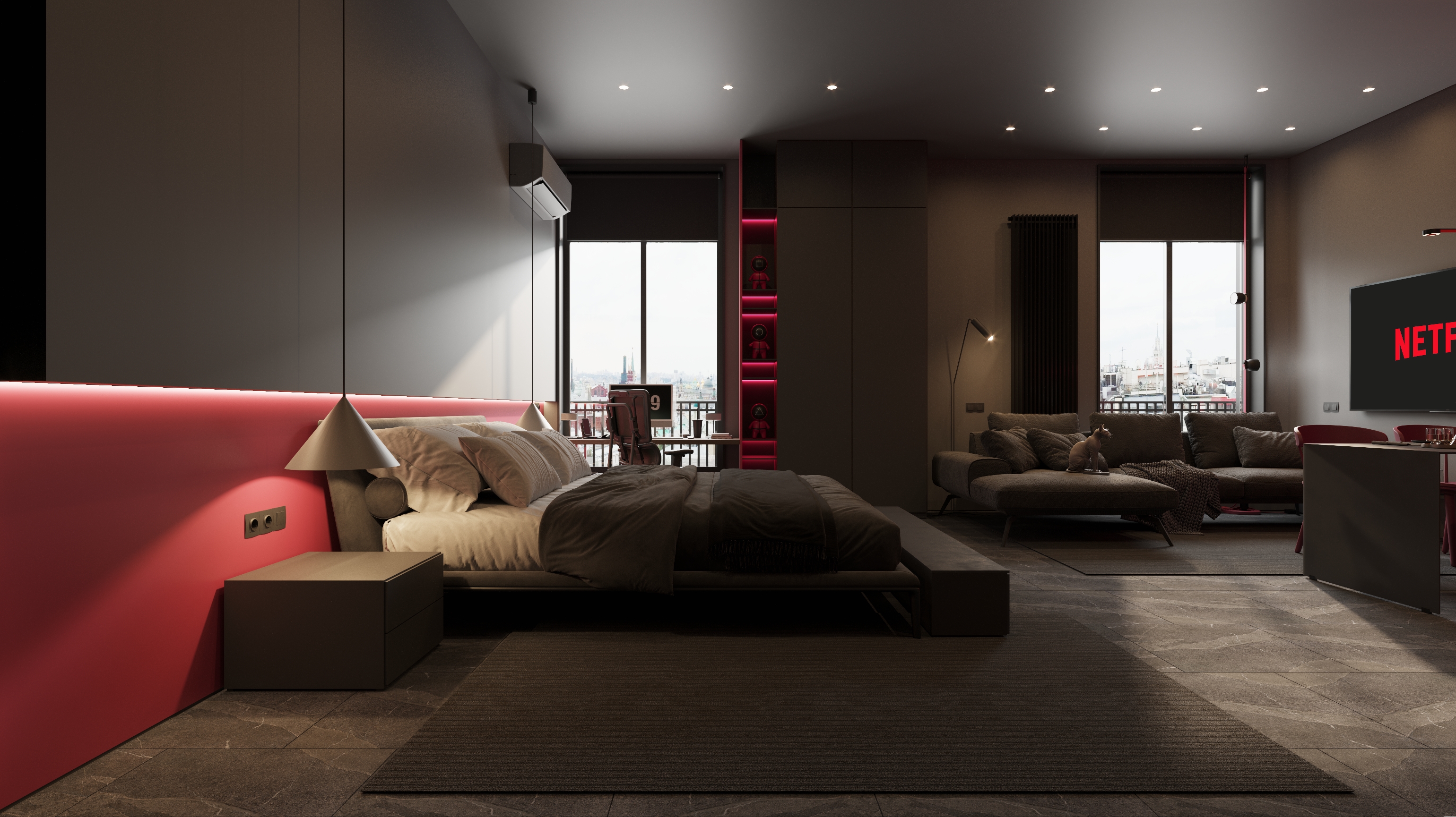 Apartment project RC One House 48. 30 m² #Squid Game-1