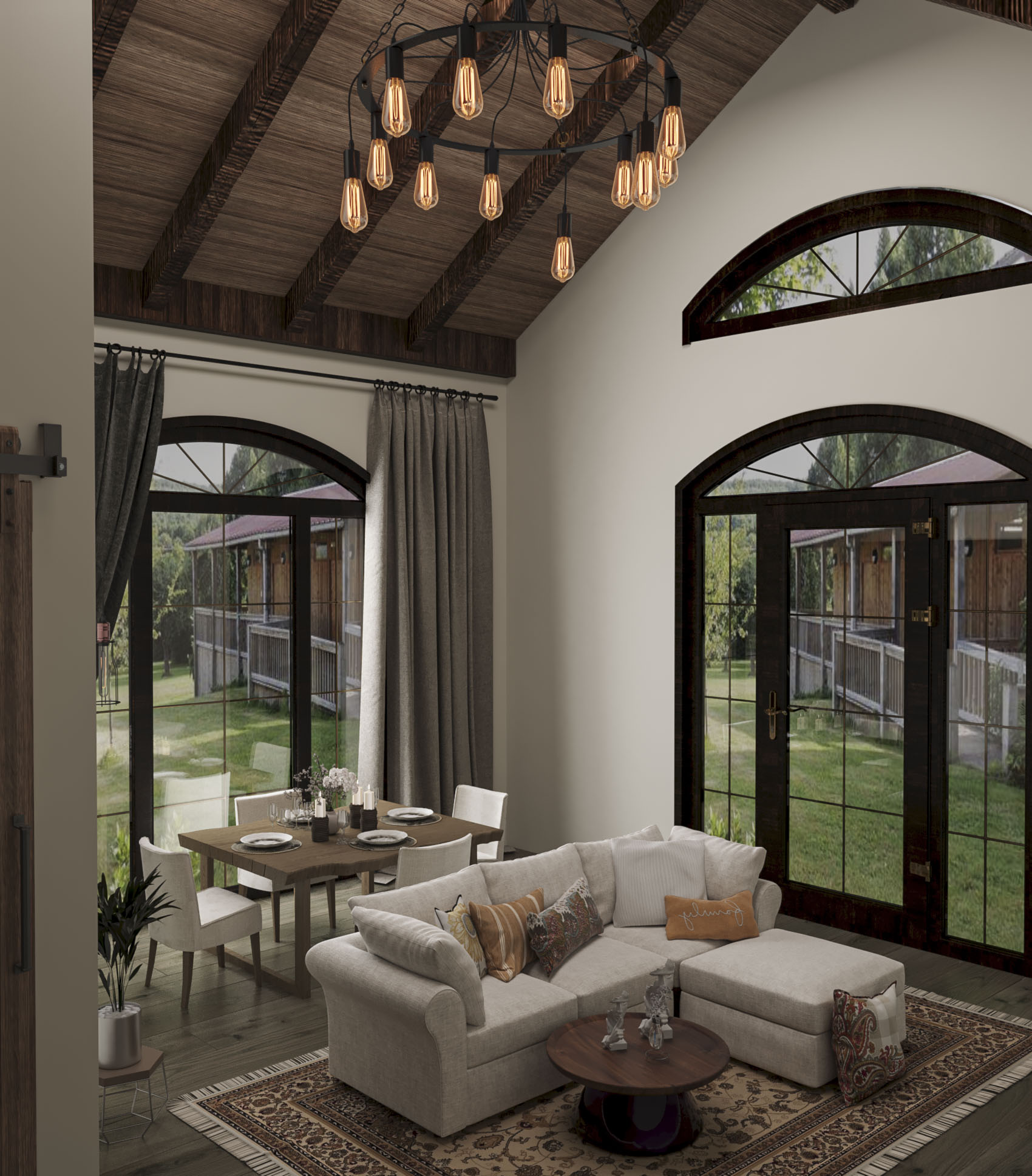 Hotel Cottage Livingroom Design-4