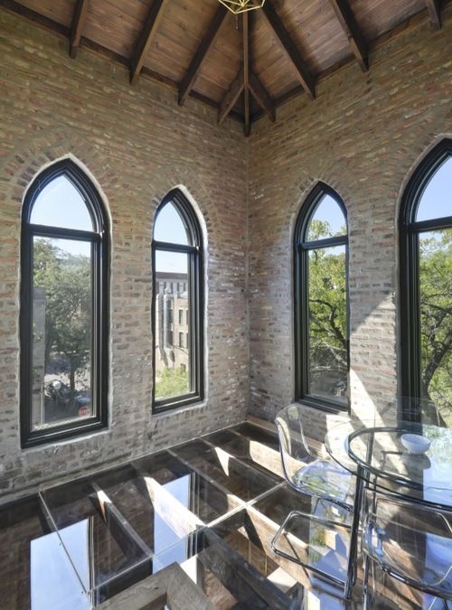 美国芝加哥哥特式教堂改造住宅-57