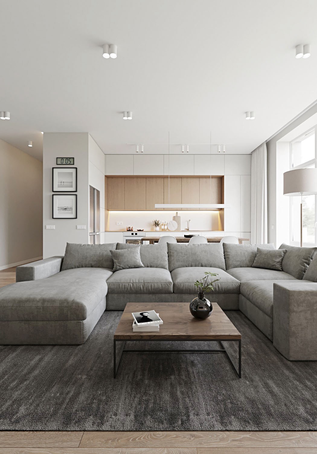 乌克兰104㎡现代简约风公寓设计-2