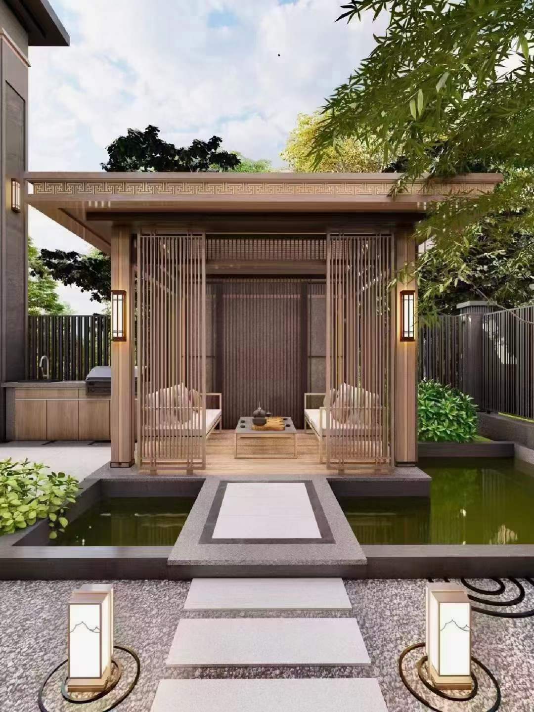 中式庭院 | 闲庭信步间，尽显国人院落情怀~-6