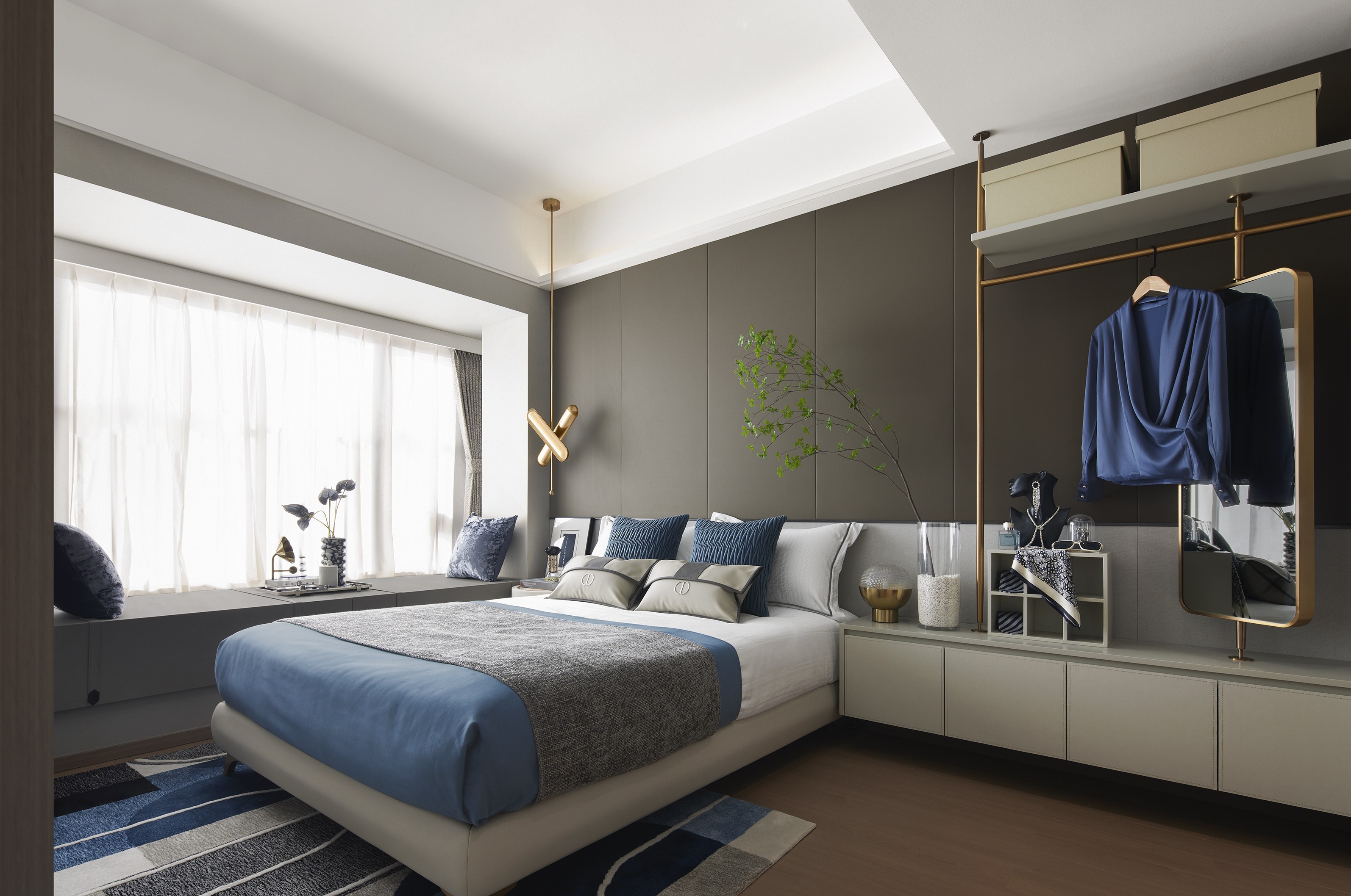 深物业·澜湖时代·莫兰迪蓝样板间丨中国深圳丨深圳市伊派室内设计有限公司-20