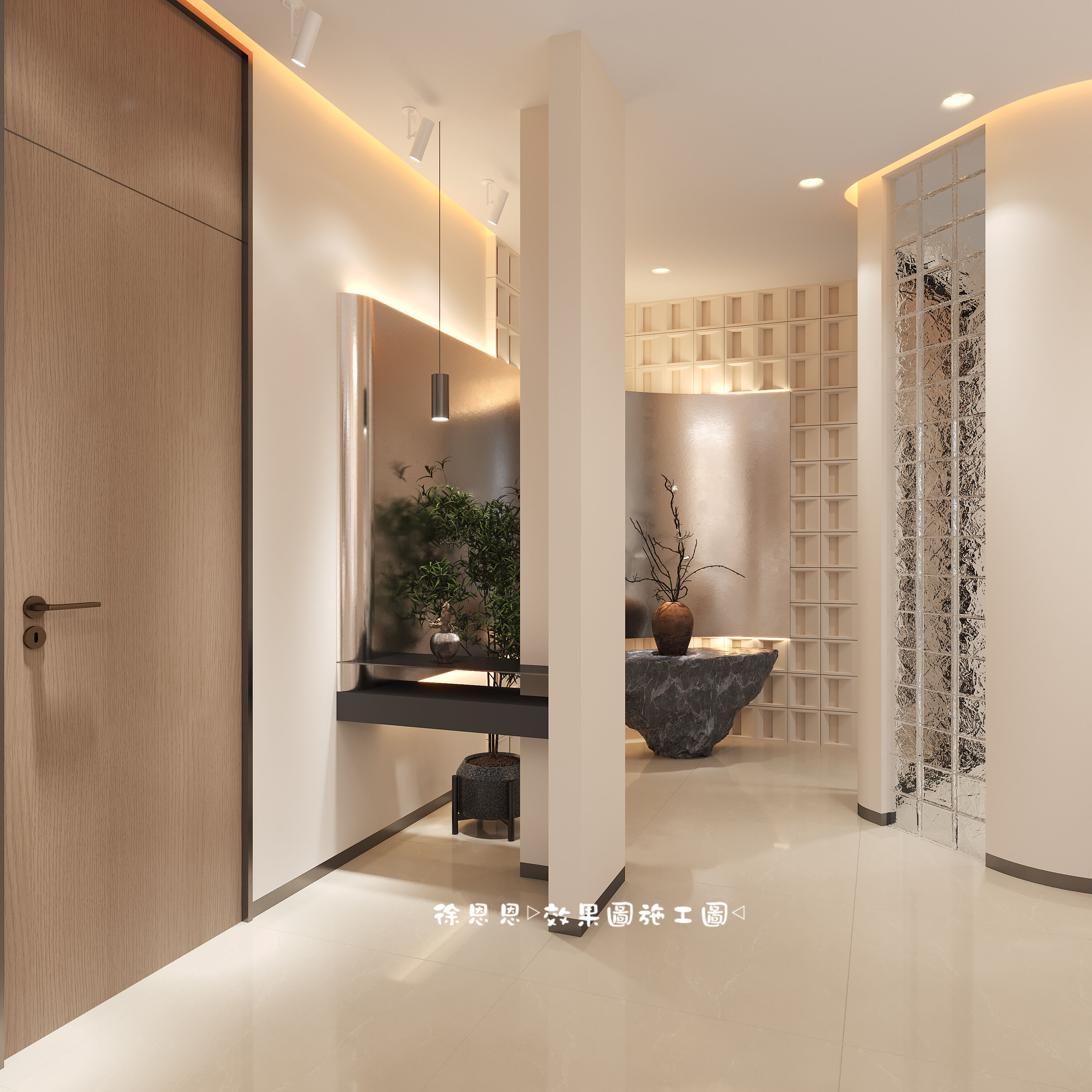 奶油色系的办公空间设计，营造舒心放松的办公氛围！-0