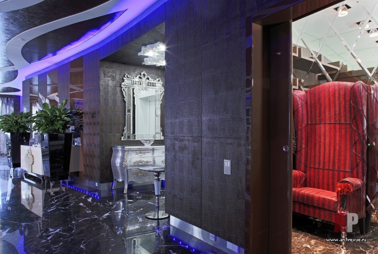 有瀑布和LED照明的豪华公寓室内设计丨Макушев Сергей,Серебряная Мария-7