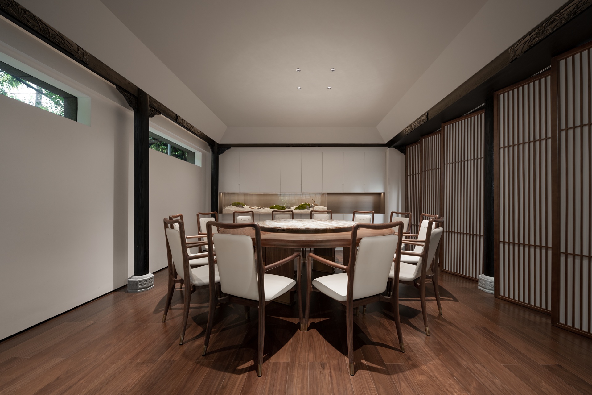 宁静深沉的东方美学私人国学会所丨吾疆设计-31