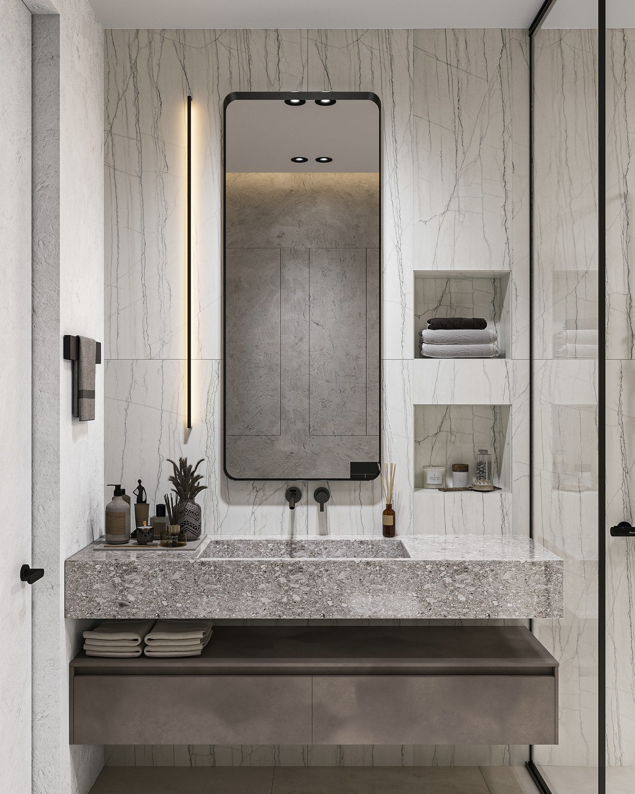 200㎡简约风公寓 优雅治愈的现代美学-18