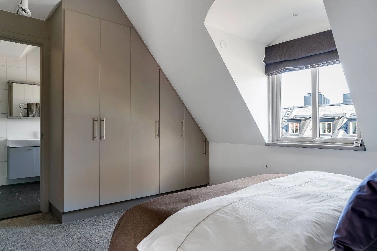 斜屋顶难驾驭丨106㎡ 的阁楼 这样设计就很好-30