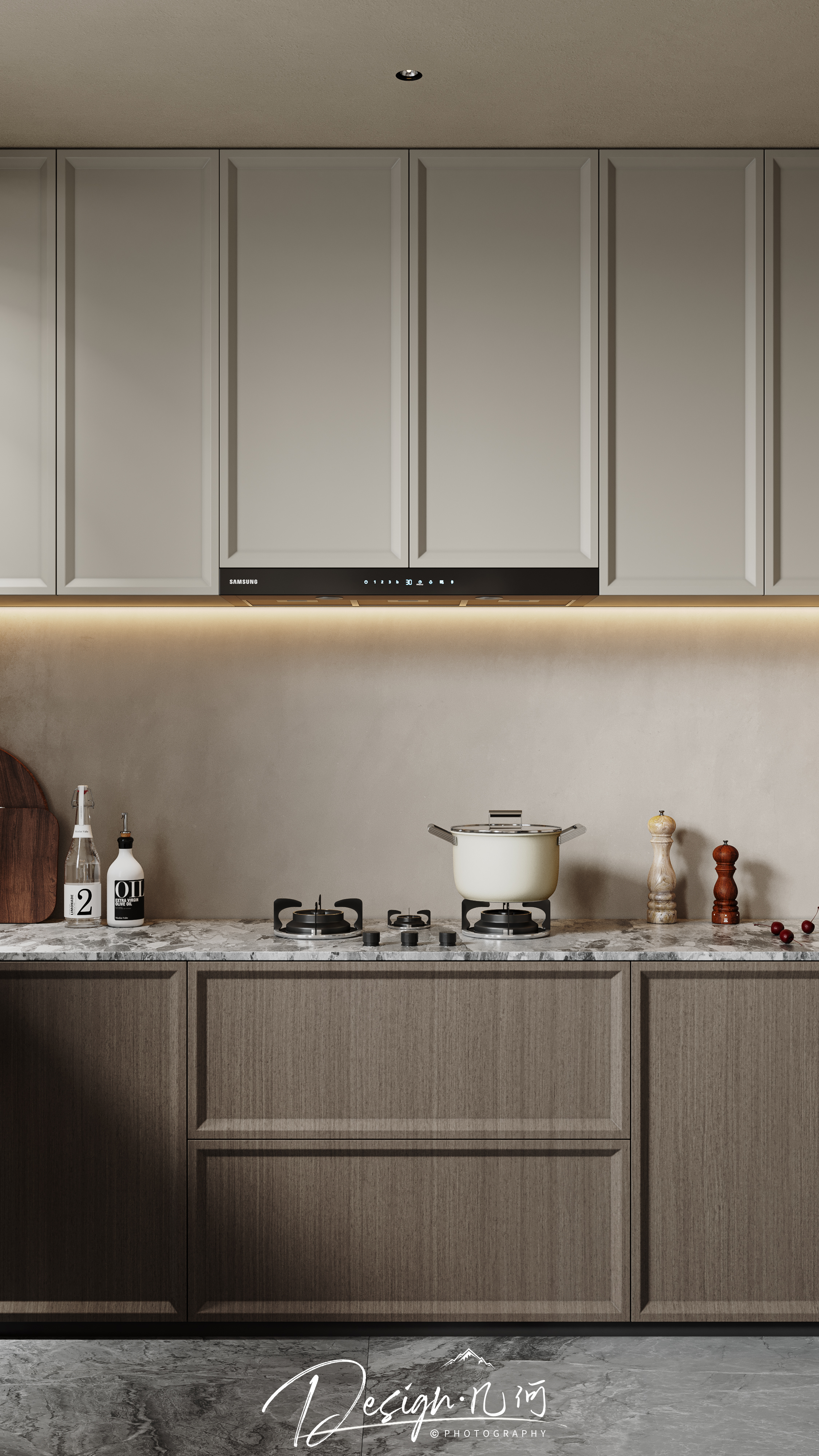 几何空间视觉表现 | 琥珀山庄法式客餐厅-23