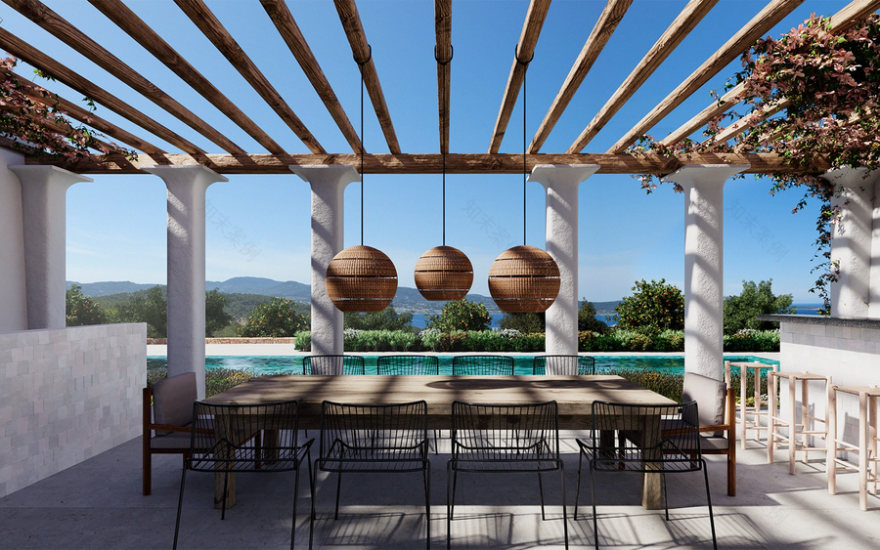 18 位建筑大师的伊维萨岛私人别墅设计,自然融入奢华-121