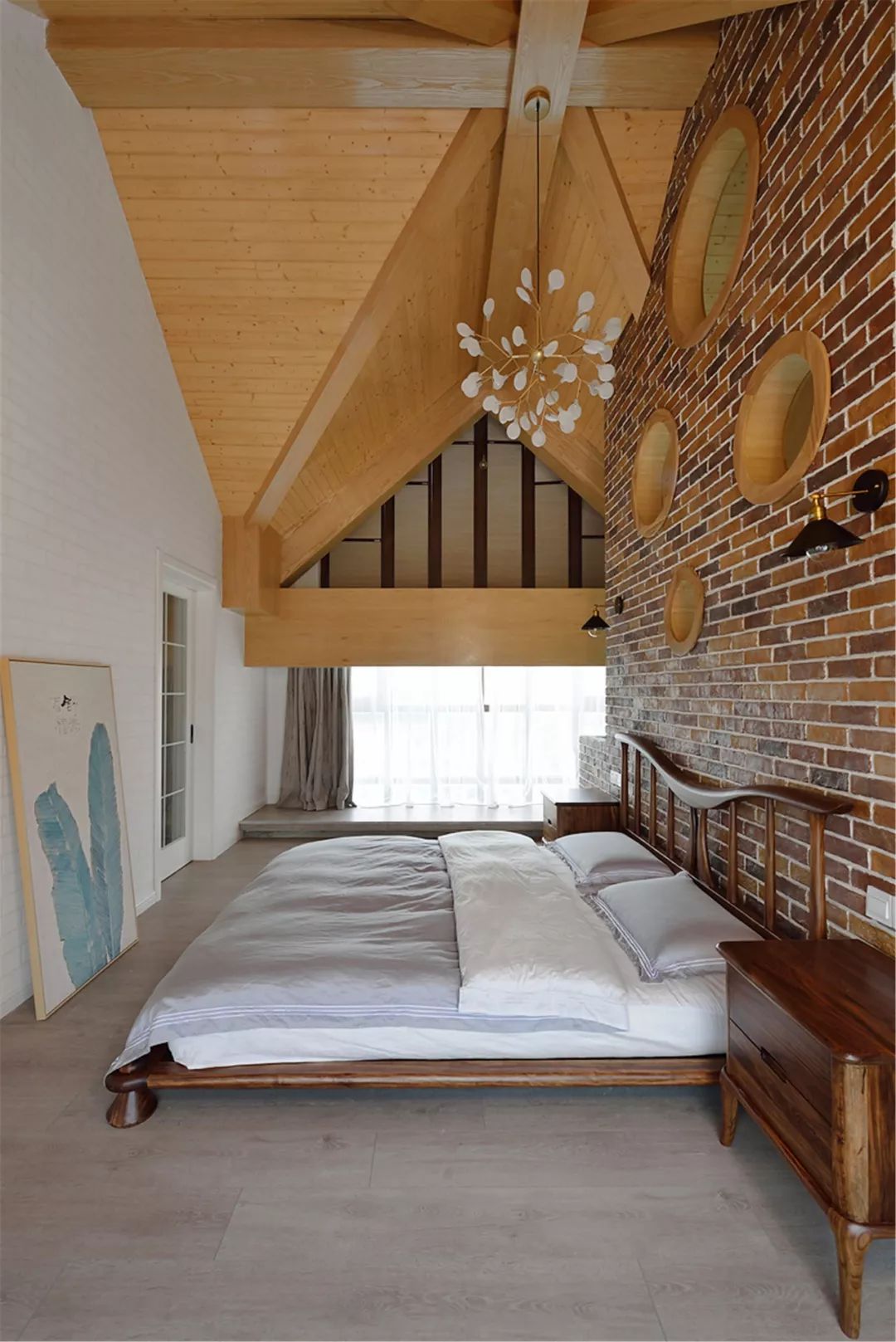 130㎡自然风复式  城市空间设计-75