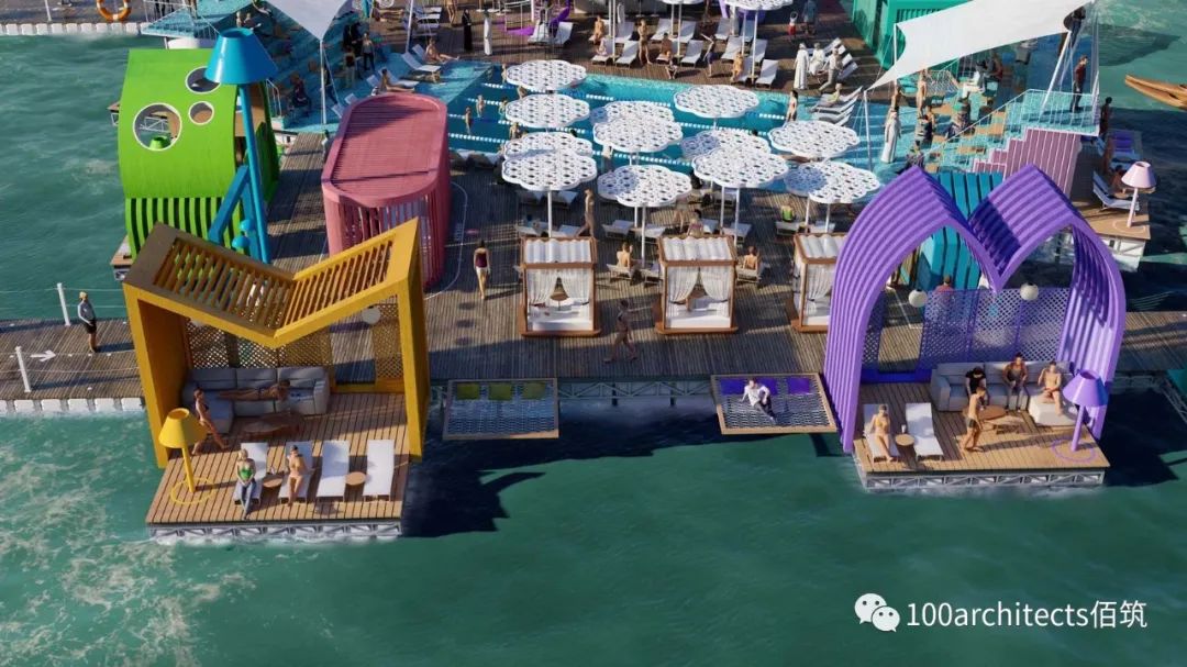 幻飘魔方泳池丨阿联酋阿布扎比丨佰筑建筑设计咨询(上海)有限公司-34