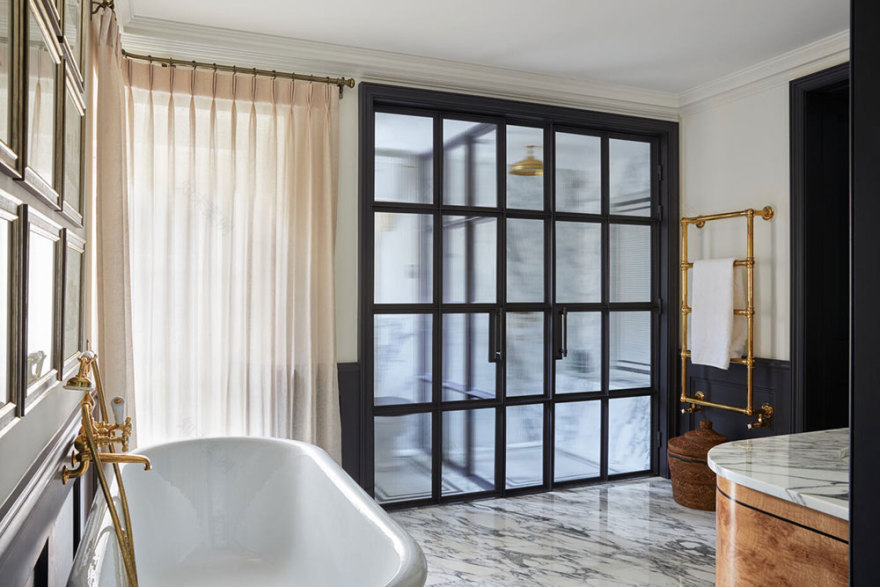 伦敦肯辛顿更新的乔治亚式联排别墅,色彩斑斓的古典之美-16